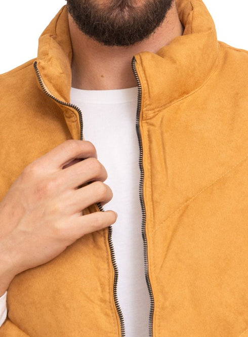 Camel Velvet Vest - Design 2 - Khotwh