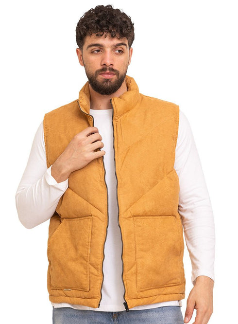 Camel Velvet Vest - Design 2 - Khotwh