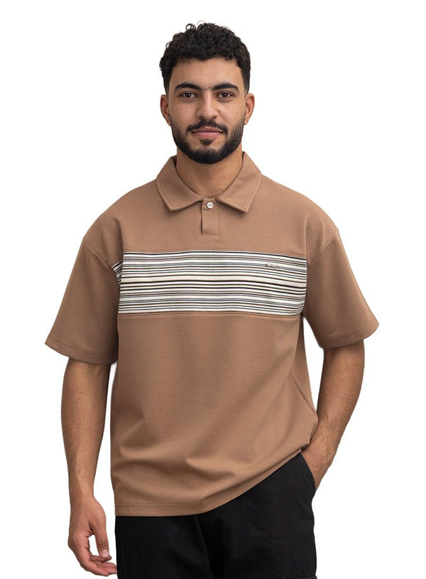 Cappuccino Design 3064 NF - Polo Neck T-Shirt - Khotwh