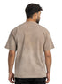 Cappuccino TieDie - Oversize Round T-Shirt - Khotwh