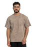 Cappuccino TieDie - Oversize Round T-Shirt - Khotwh