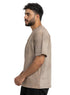 Cappuccino TieDie - Oversize Round T-Shirt - Khotwh