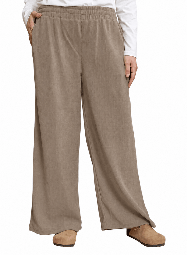 Cappuccino Velvet Wide Leg (W) - Khotwh