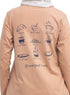 Caramel-Design 1 Printed Long-Sleeve - Khotwh