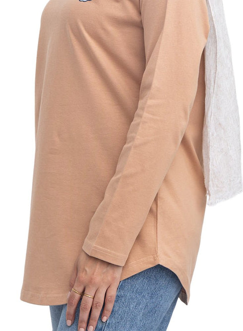 Caramel-Design 1 Printed Long-Sleeve - Khotwh