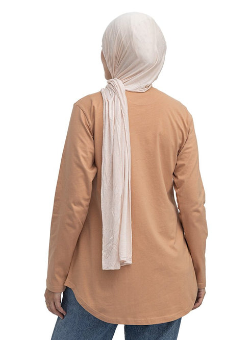 Caramel-Design 7 Printed Long-Sleeve - Khotwh