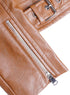 Caramel Leather Jacket - Khotwh