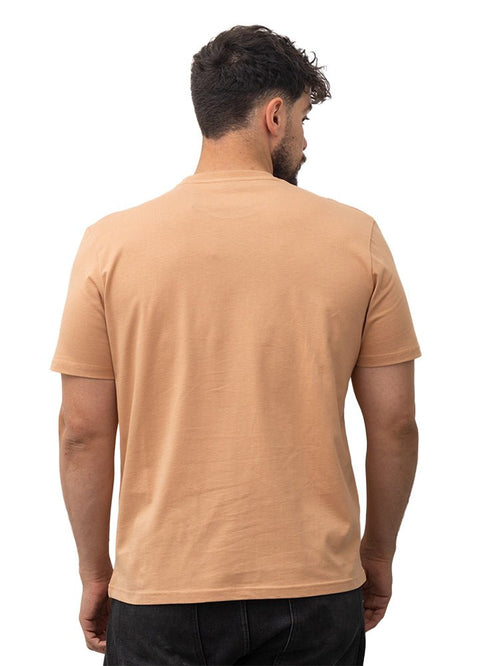 Caramel Relaxed Round T-Shirt - Khotwh