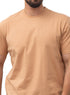 Caramel Relaxed Round T-Shirt - Khotwh