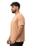 Caramel Relaxed Round T-Shirt - Khotwh