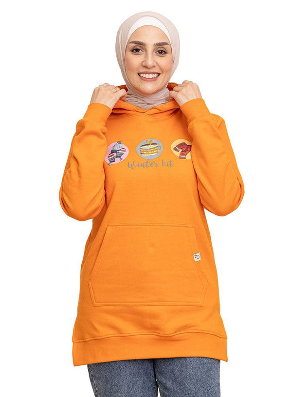 Carrot Printed - HoodieV Design 69 - Khotwh