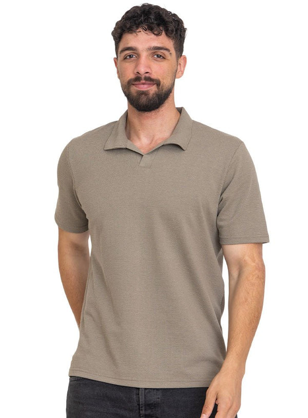 Cedar - Design 4 Jacquard Polo Neck T-Shirt - Khotwh
