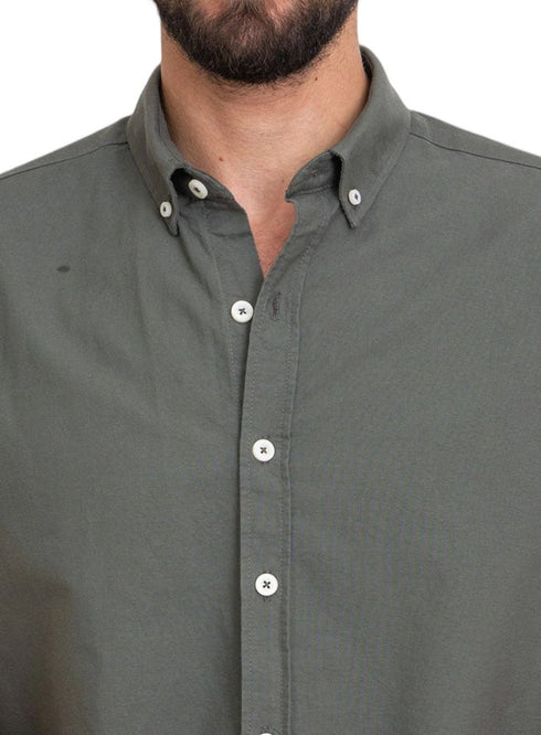 Cedar Oxford Half Shirt - Khotwh
