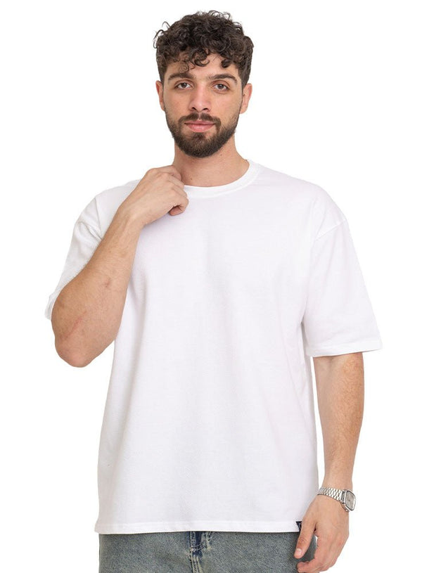 Cell - White Squares O.S Round T-Shirt - Khotwh