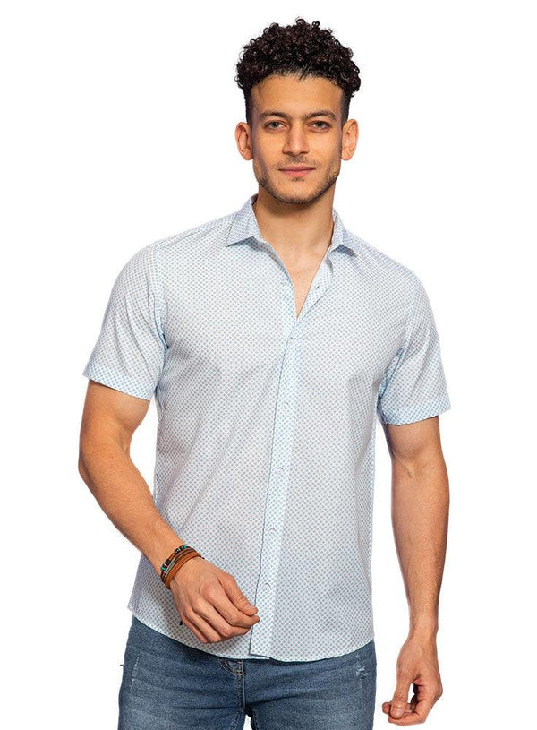 Certain Printed Half - Shirt - Khotwh