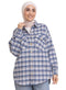 Checkered 1 Pocket Over - Size Shirt - Khotwh