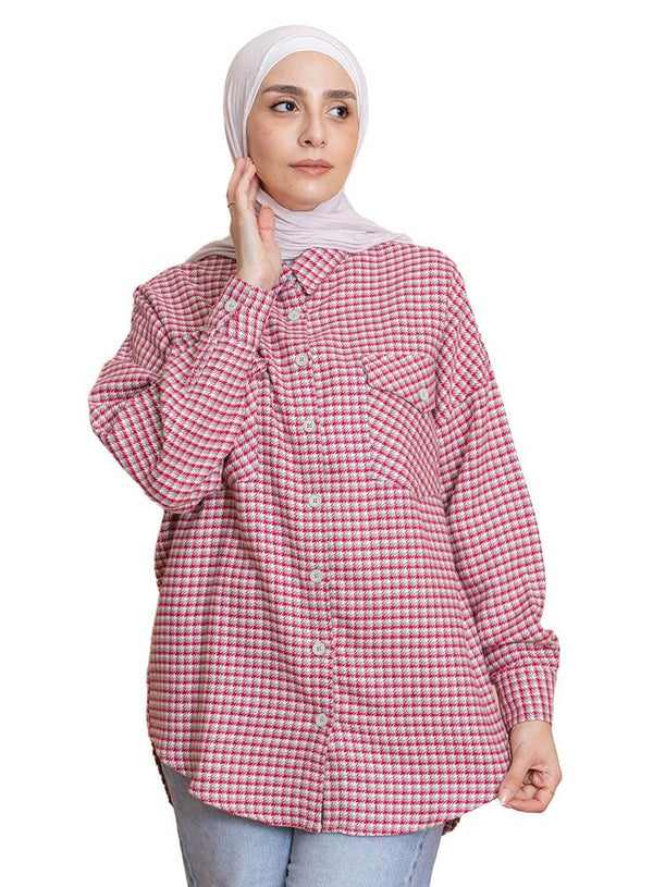 Checkered 12 Pocket O - S Shirt - Khotwh