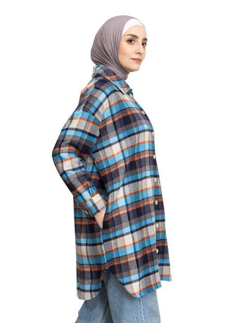 CHECKERED 20 Ultra Long Ch - Shirt - Khotwh