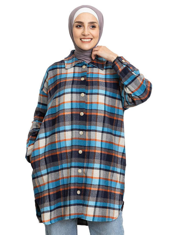 CHECKERED 20 Ultra Long Ch - Shirt - Khotwh