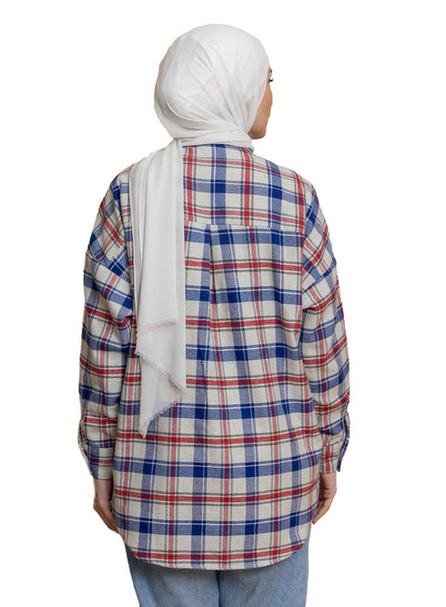 Checkered 3 Pocket O - S Shirt - Khotwh