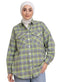 Checkered 3 Pocket Over - Size Shirt - Khotwh