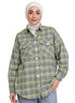 Checkered 3 Pocket Over - Size Shirt - Khotwh