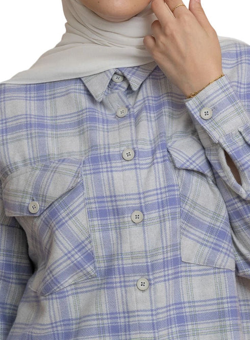 Checkered 4 Pocket O - S Shirt - Khotwh