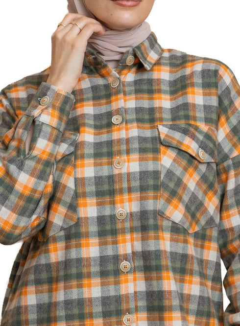 Checkered 6 Pocket O - S Shirt - Khotwh