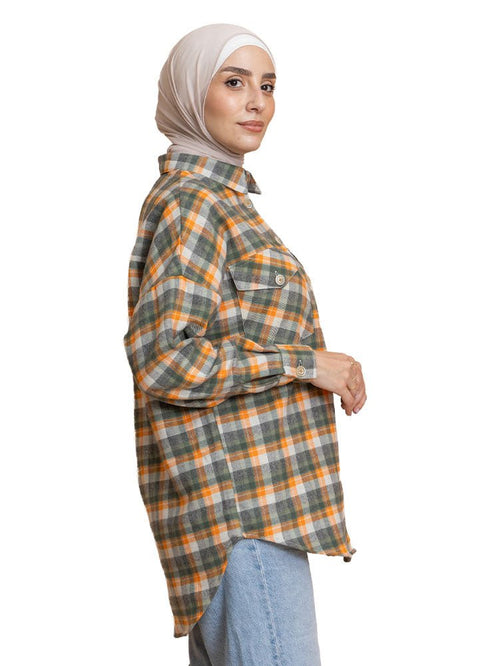 Checkered 6 Pocket O - S Shirt - Khotwh