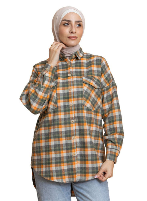 Checkered 6 Pocket O - S Shirt - Khotwh
