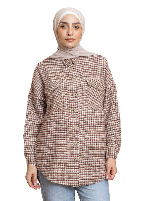 Checkered 8 Pocket O - S Shirt - Khotwh