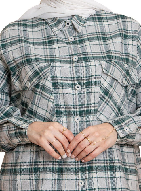 Checkered 9 Pocket O - S Shirt - Khotwh
