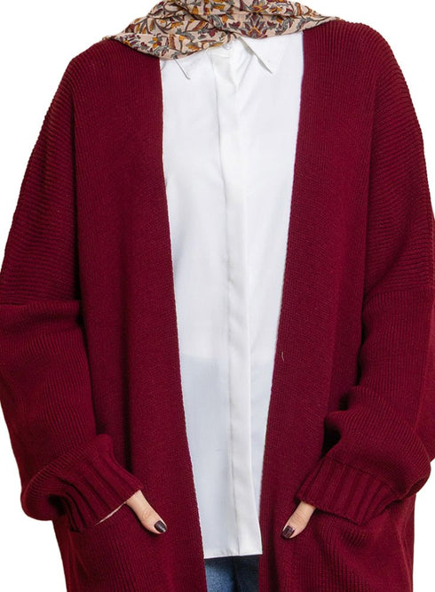 Chili Pepper Knit - Long Cardigan - Khotwh