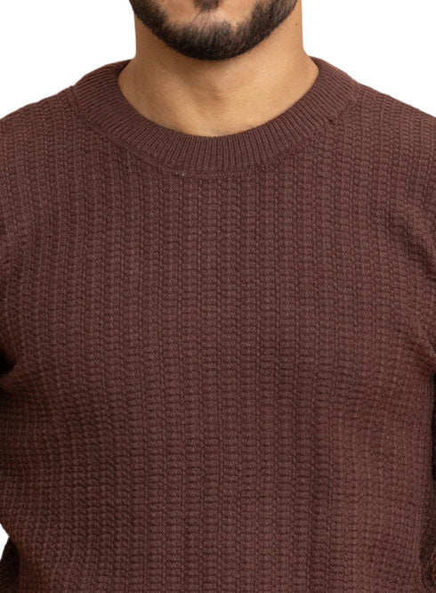 Chocolate Basic Round Pullover - Khotwh