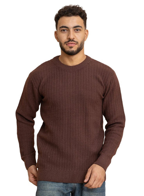 Chocolate Basic Round Pullover - Khotwh