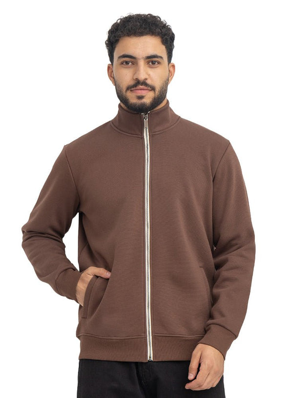 Chocolate High Neck Sweater - Khotwh