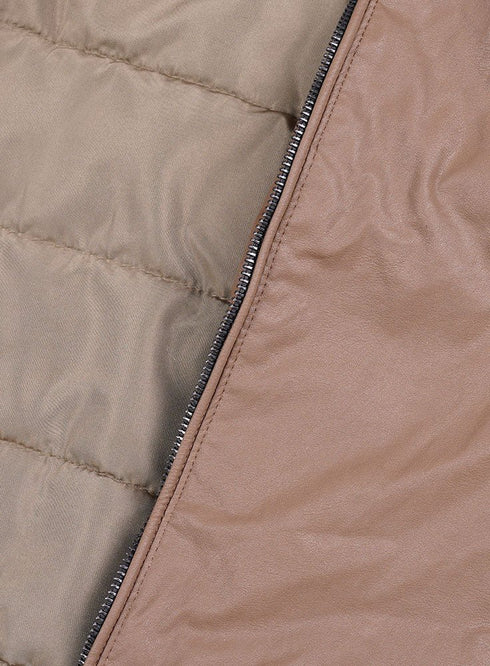 Chocolate Leather Jacket 2 - Khotwh