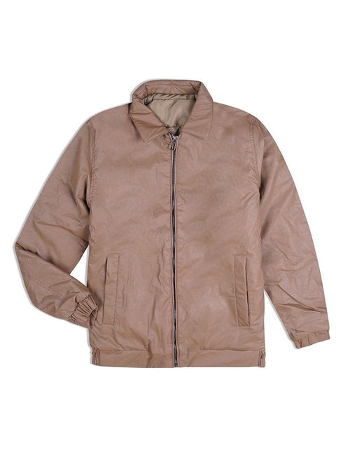 Chocolate Leather Jacket 2 - Khotwh