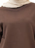 Chocolate Long V - Over Size Sw - Round - Khotwh