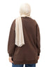 Chocolate Long V - Over Size Sw - Round - Khotwh