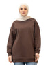 Chocolate Long V - Over Size Sw - Round - Khotwh