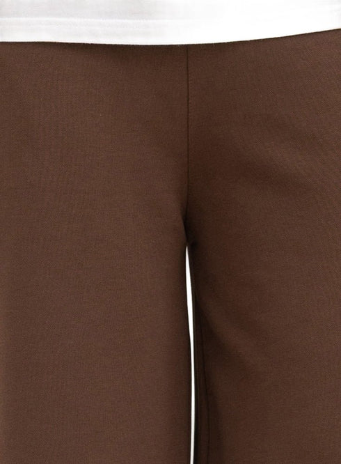 Chocolate Melton Wide Leg (W) - Khotwh