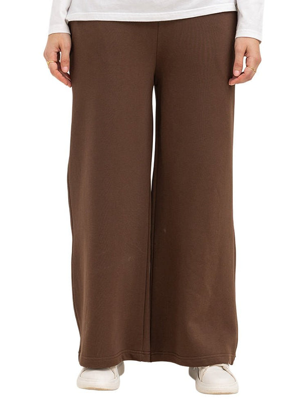 Chocolate Melton Wide Leg (W) - Khotwh
