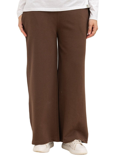 Chocolate Melton Wide Leg (W) - Khotwh