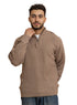 Chocolate Quarter Zipper Pullover - Khotwh