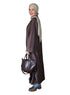 Chocolate Ribbed Long Cardigan - Khotwh