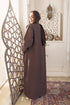 Chocolate Ribbed Long Cardigan - Khotwh