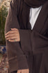Chocolate Ribbed Long Cardigan - Khotwh
