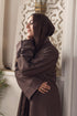 Chocolate Ribbed Long Cardigan - Khotwh