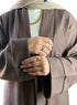 Chocolate Ribbed Long Cardigan - Khotwh